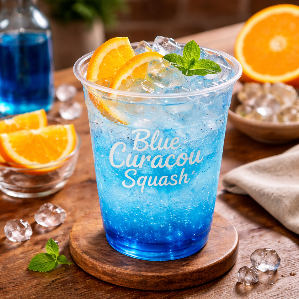 Blue Curacou Squash menu non coffee Kopi Cerita